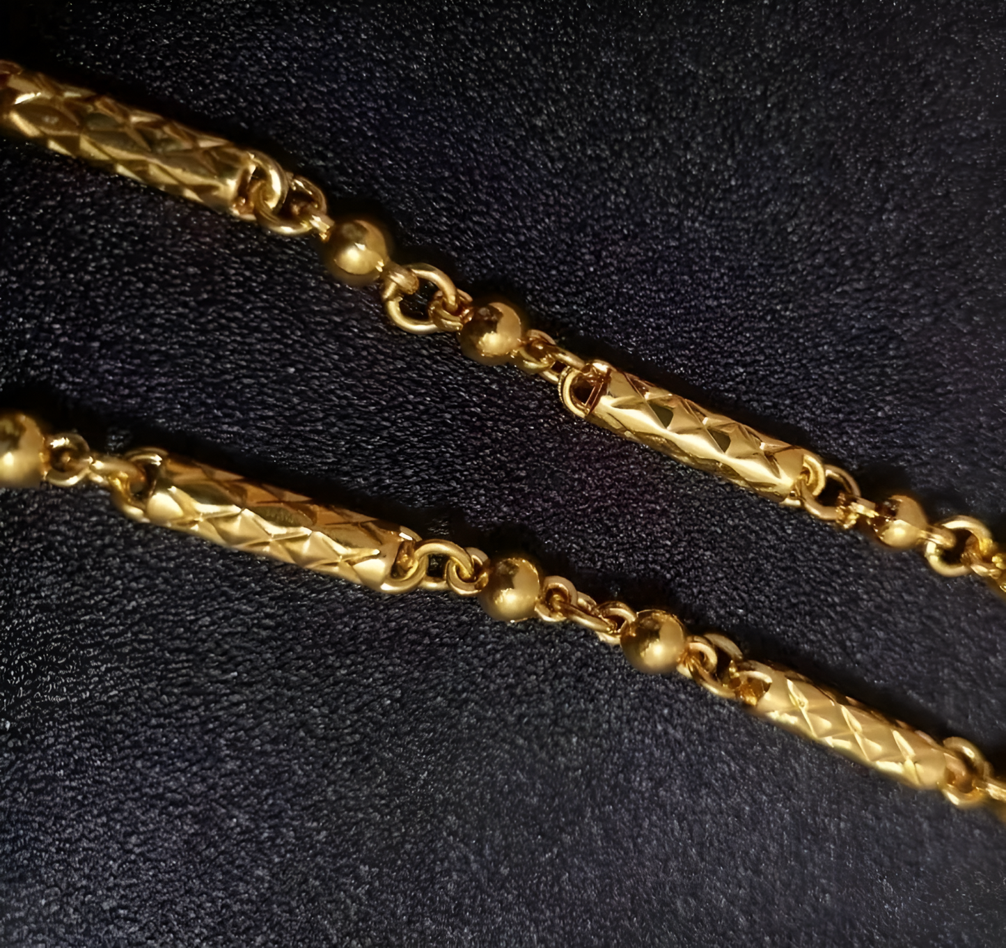 Gold Frosted Necklace for Men