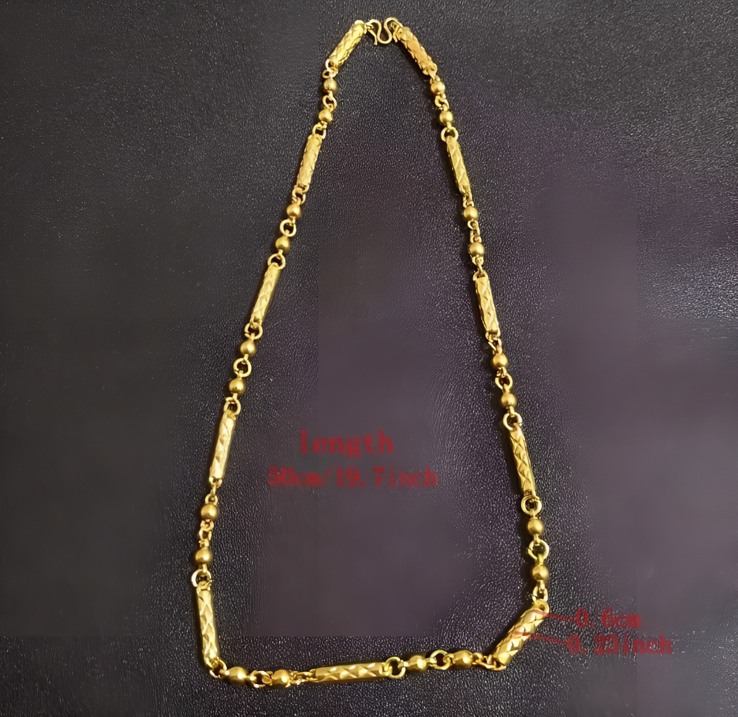 Gold Frosted Necklace for Men