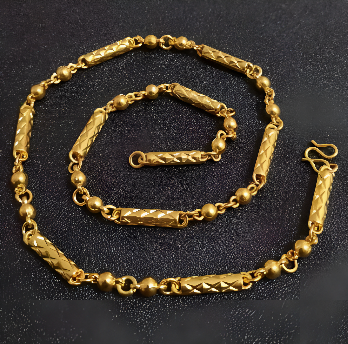 Gold Frosted Necklace for Men