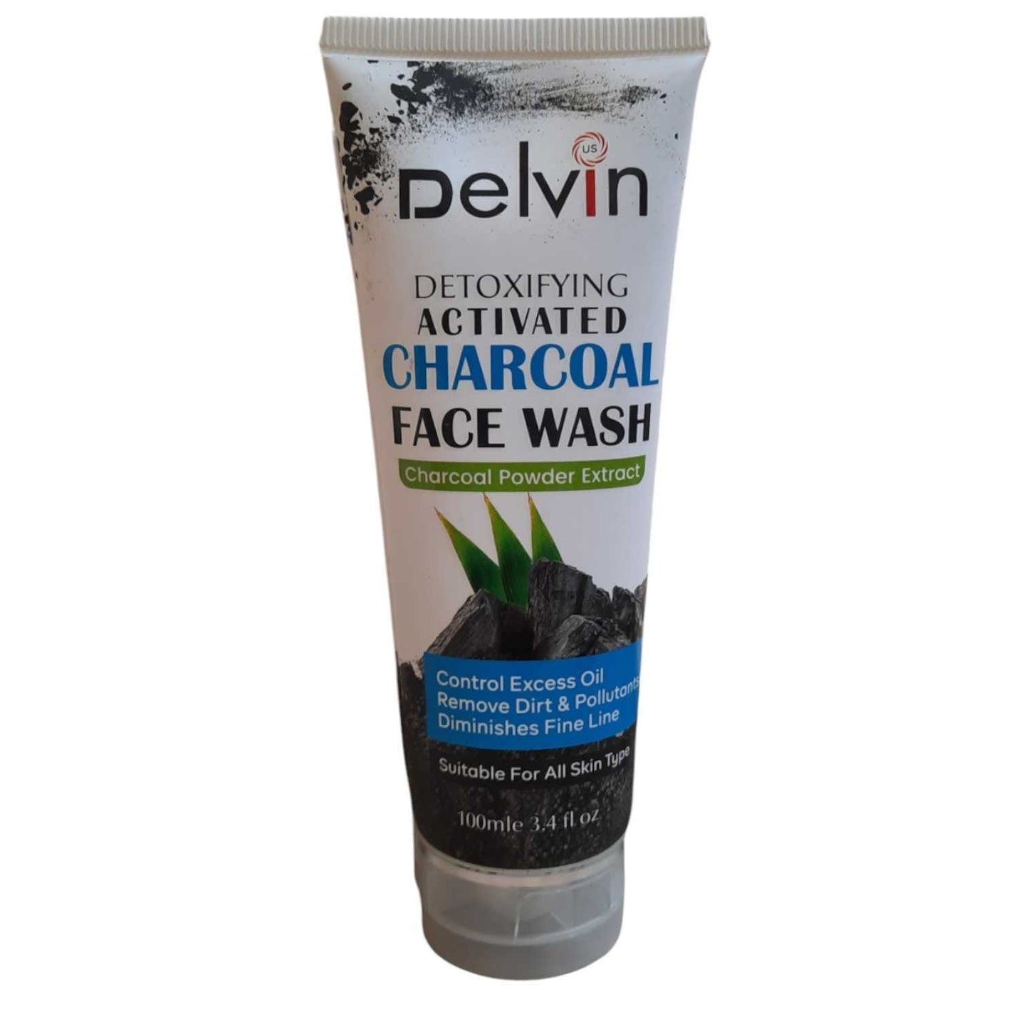 Delvin Charcoal Face Wash